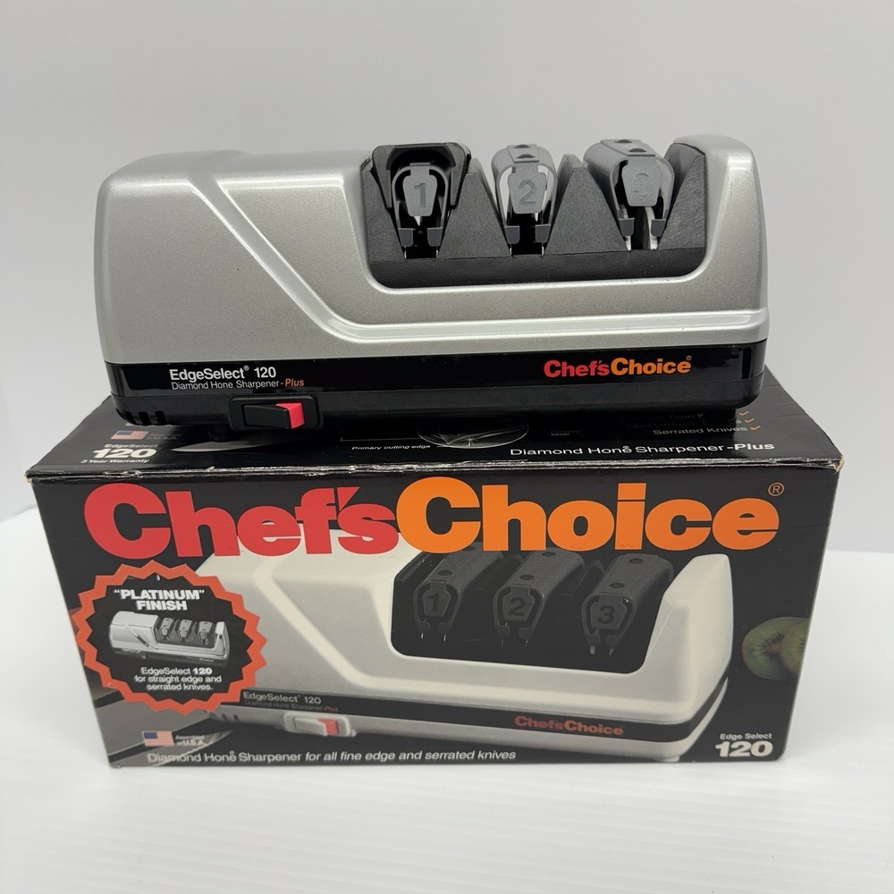 Chef's Choice EdgeSelect 120 Diamond Hone Sharpener Plus Knife Sharpener TESTED